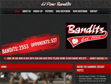 Tablet Screenshot of banditbaseball.org